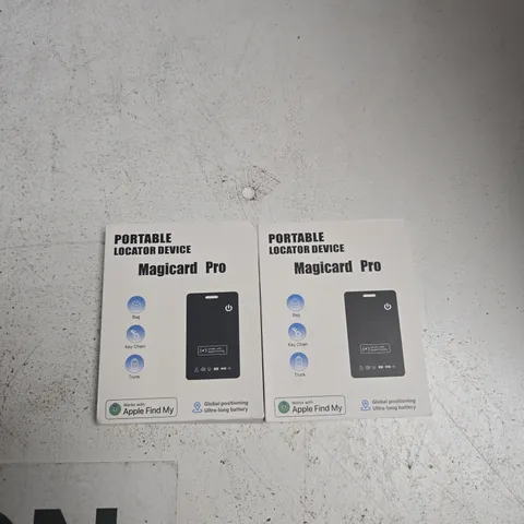 MAGICARD PRO PORTABLE LOCATOR DEVICE – 2 BOXES – APPLE FIND MY COMPATIBLE