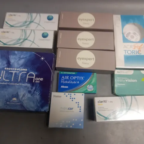 LOT OF ASSORTED EYE CARE ITEMS TO INCLUDE CLARITI, EYEEXPERT AND BAUSCH & LOMB