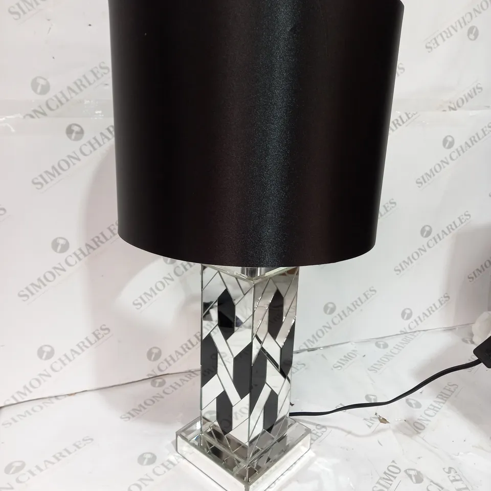 JM BY JULIEN MACDONALD MIRRORED PAVED TABLE LAMP