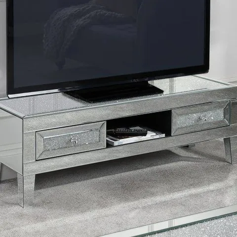BRAND NEW BOXED BIRLEA VIENNA MIRRORED TV UNIT ASSEMBLED (1 BOX)