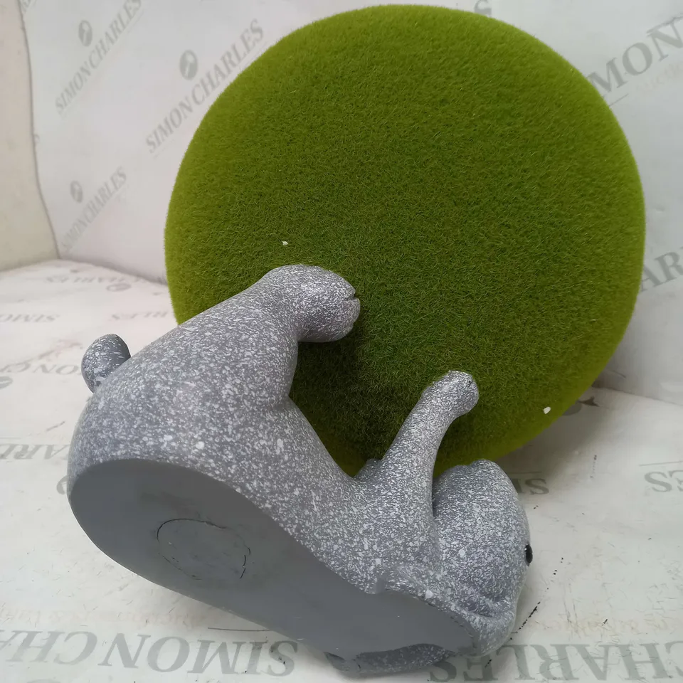 MY GARDEN STORIES FAUX MOSS BALL GARDEN BUNNY