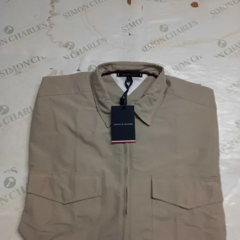 TOMMY HILFIGER PAPER TOUCH OVERSHIRT - SIZE XL