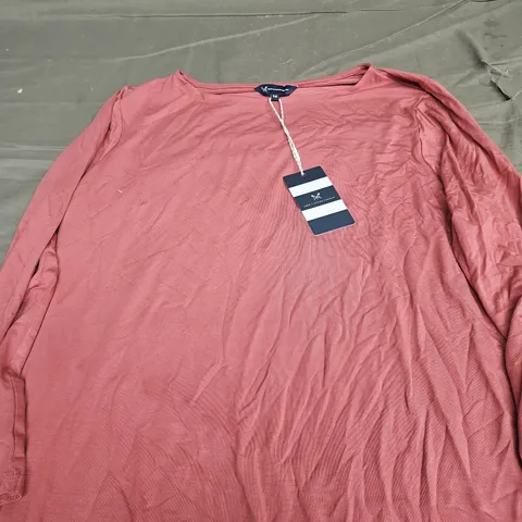 CREW CLOTHING COMPANY JEMMA BOAT NECK TOP - SIZE 16