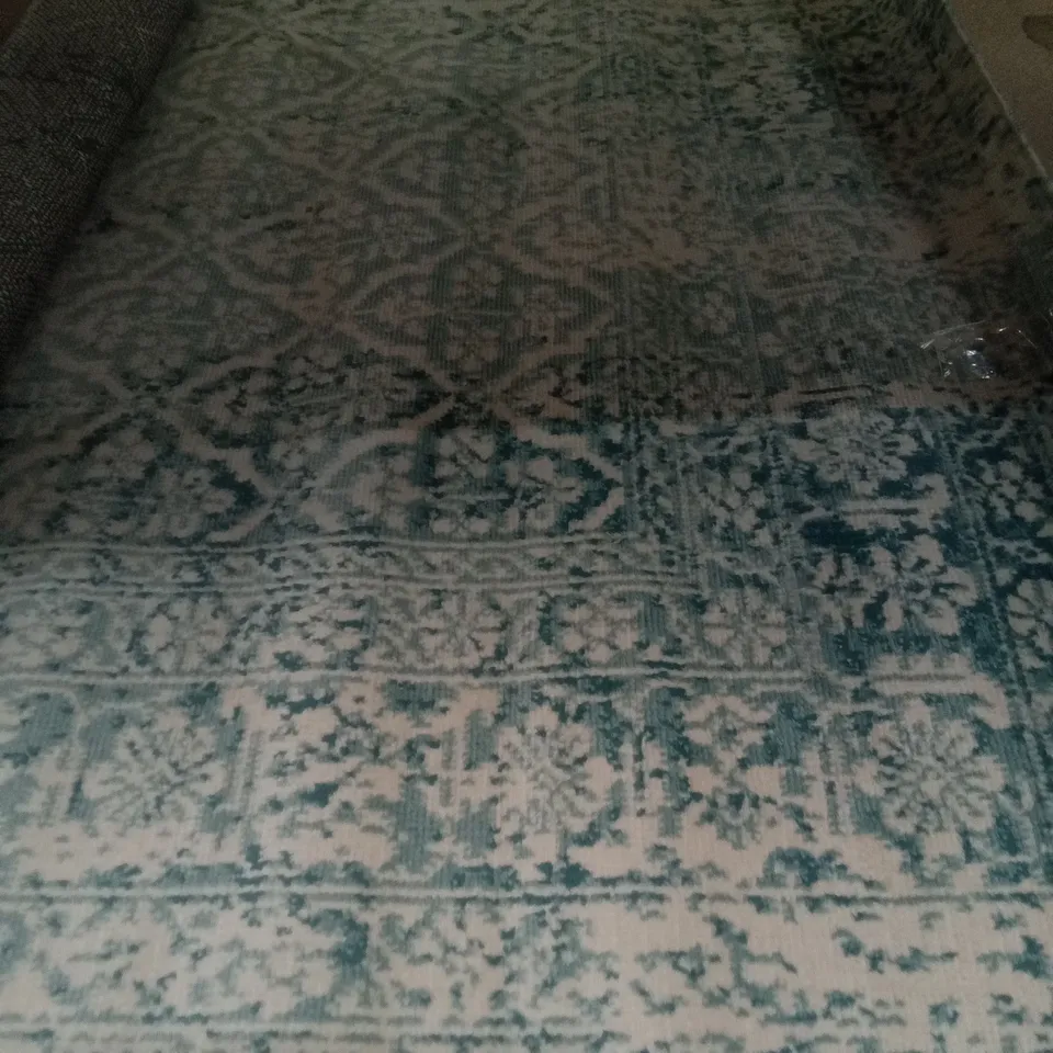 ULVERSTON TEAL RUG 120X190CM