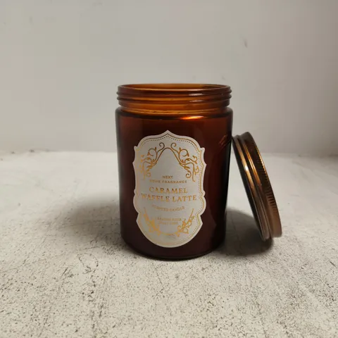 NEXT HOME FRAGRANCE CARAMEL WAFFLE LATTE SCENTED CANDLE