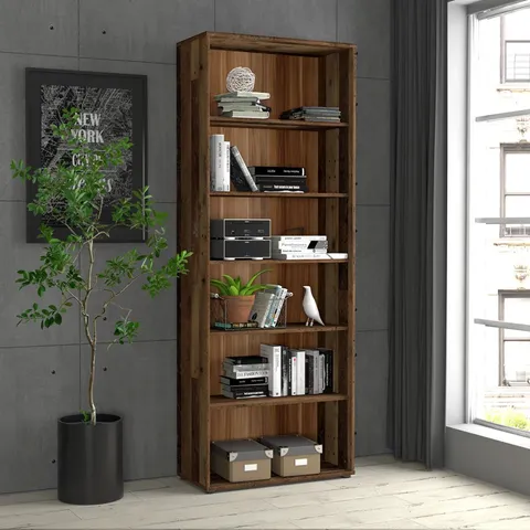 BOXED FROGERTH BOOKCASE - OLD WOOD VINTAGE (1 BOX)