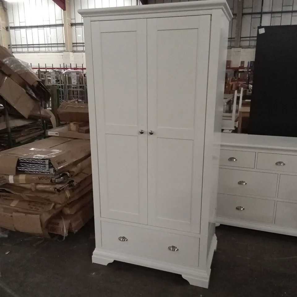 QUALITY DESIGNER HAMPSTEAD WHITE DOUBLE WARDROBE