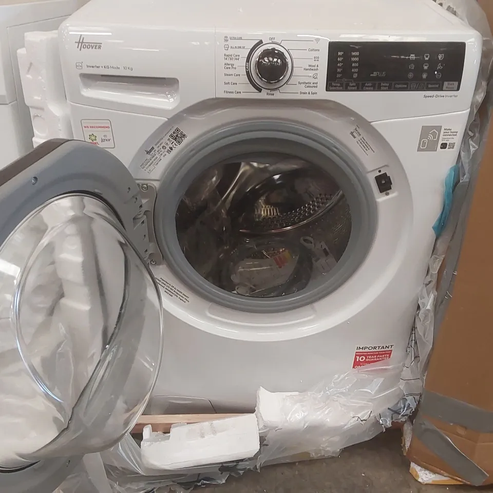 HOOVER H3WPS4106TMB6-80 H WASH 350 10KG 1400RPM WASHING MACHINE WHITE