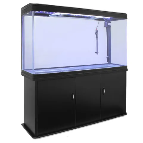 BOXED 300L HOLLIS AQUARIUM TANK - BLACK (2 BOXES)