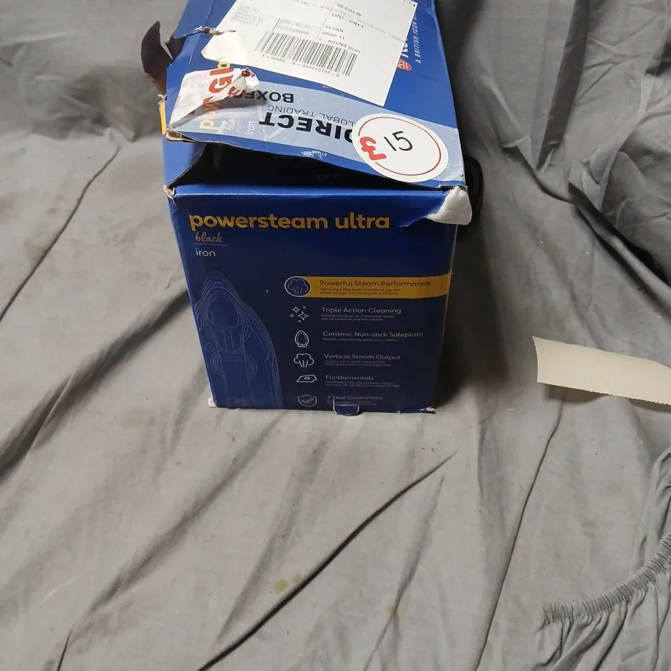 RUSSELL HOBBS POWERSTEAM ULTRA IRON – BLACK (BOXED)