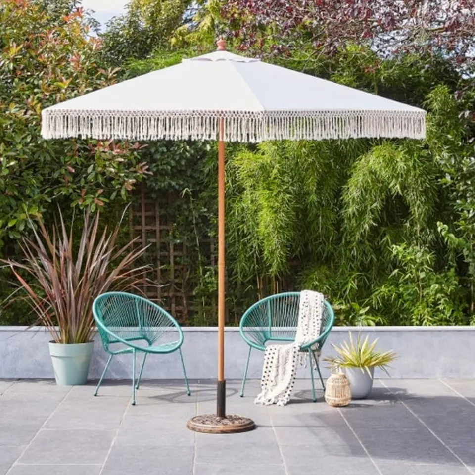 BOXED 2.7M MACRAME PARASOL (1 BOX)