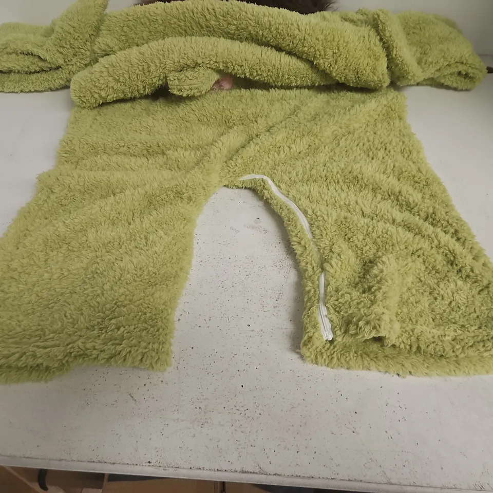 MONSTER THEMED ALL-IN-ONE BLANKET IN GREEN - 2
