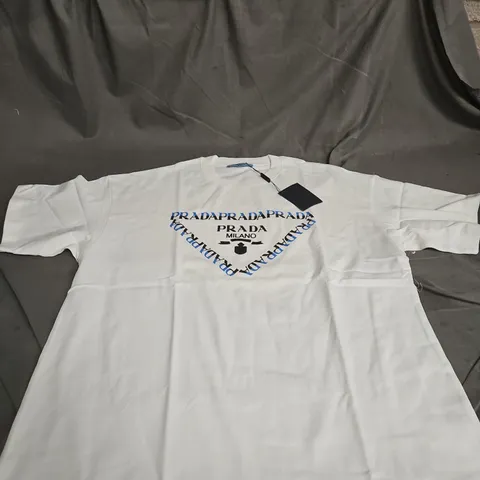 Prada Milano White T-Shirt XL