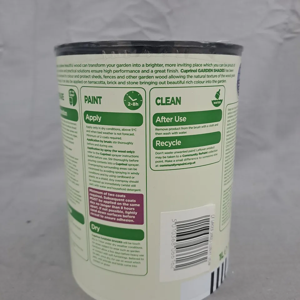CUPRINOL GARDEN SHADES COUNTRY CREAM WOOD STAIN – 1 L