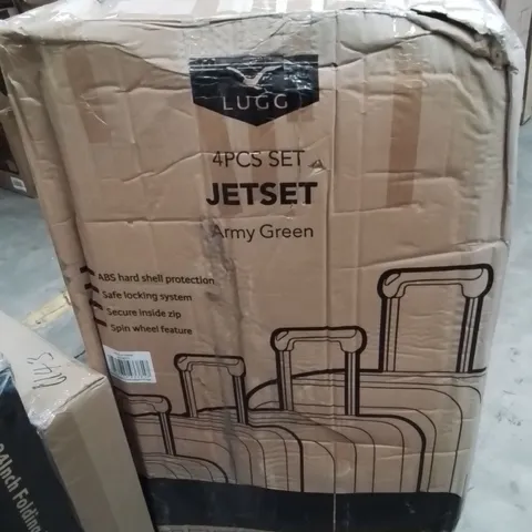 BOXED LUGG JETSET SUITCASE SET -ARMY GEEEN-