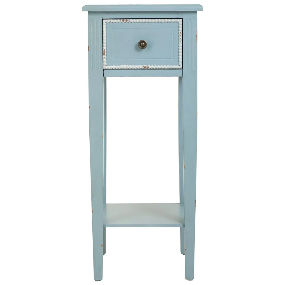 BOXED KIMONTE SOLID + MANUFACTERED WOOD BEDSIDE TABLE