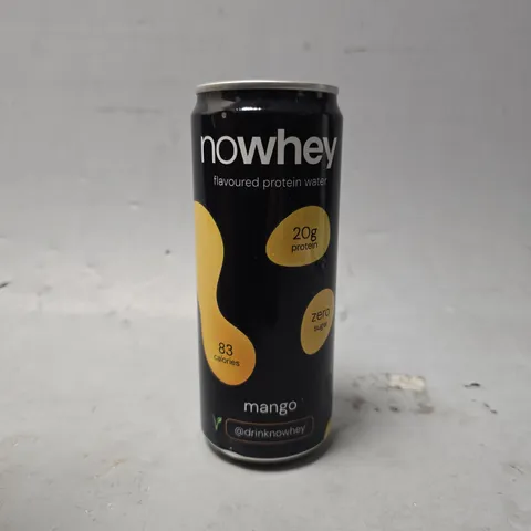 BOX OF APPROXIMATELY 8 NOWHEY PROTEIN WATER MANGO 