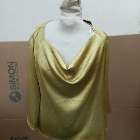 KALEIDOSCOPE CHARTREUSE BLOUSE – UK 14 – WOMEN'S TOP