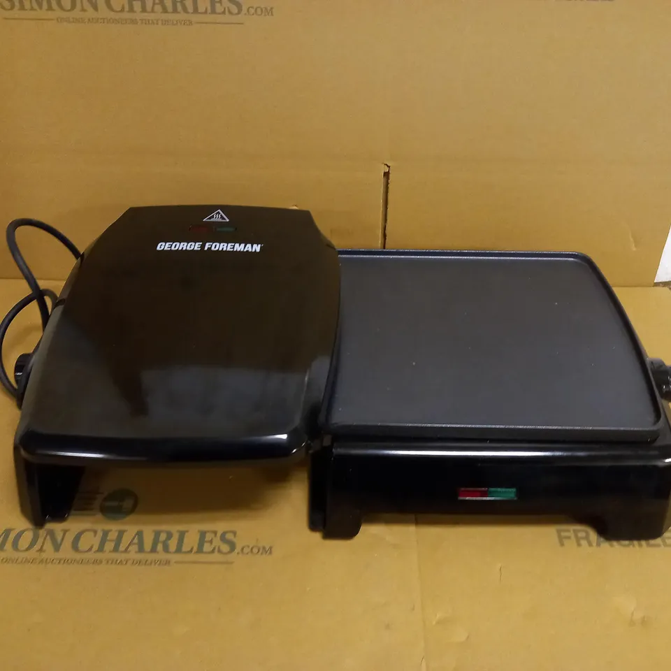 GEORGE FOREMAN FAT REDUCING GRILL & GRIDDLE - LARGE