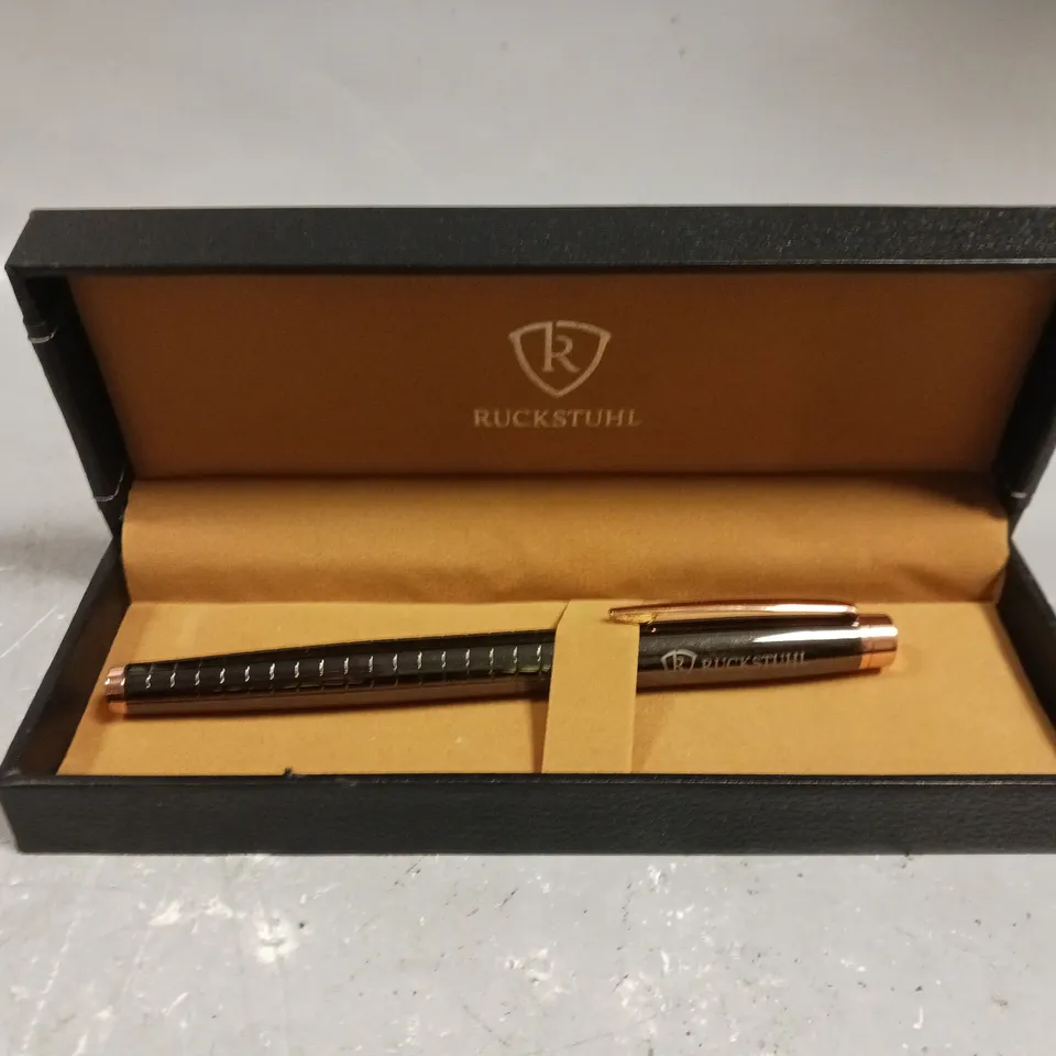 RUCKSTUHL STAINLESS STEEL LUXURY PEN IN GIFT BOX