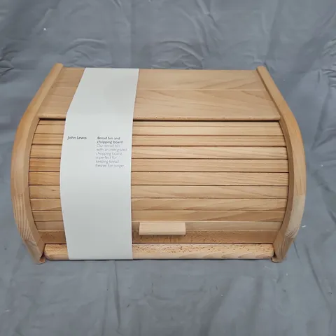 JOHN LEWIS BREAD BIN WITH INTEGRATED CHOPPING BOARD