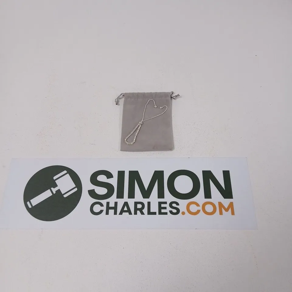 SILVER-TONE SQUARE-LINK BRACELET