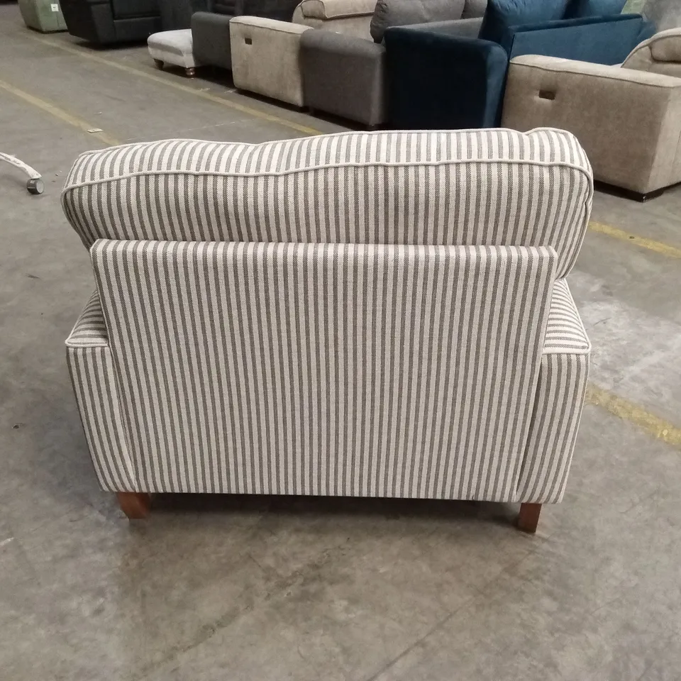 BAY STRIPE SNUGGLE CHAIR RRP £849