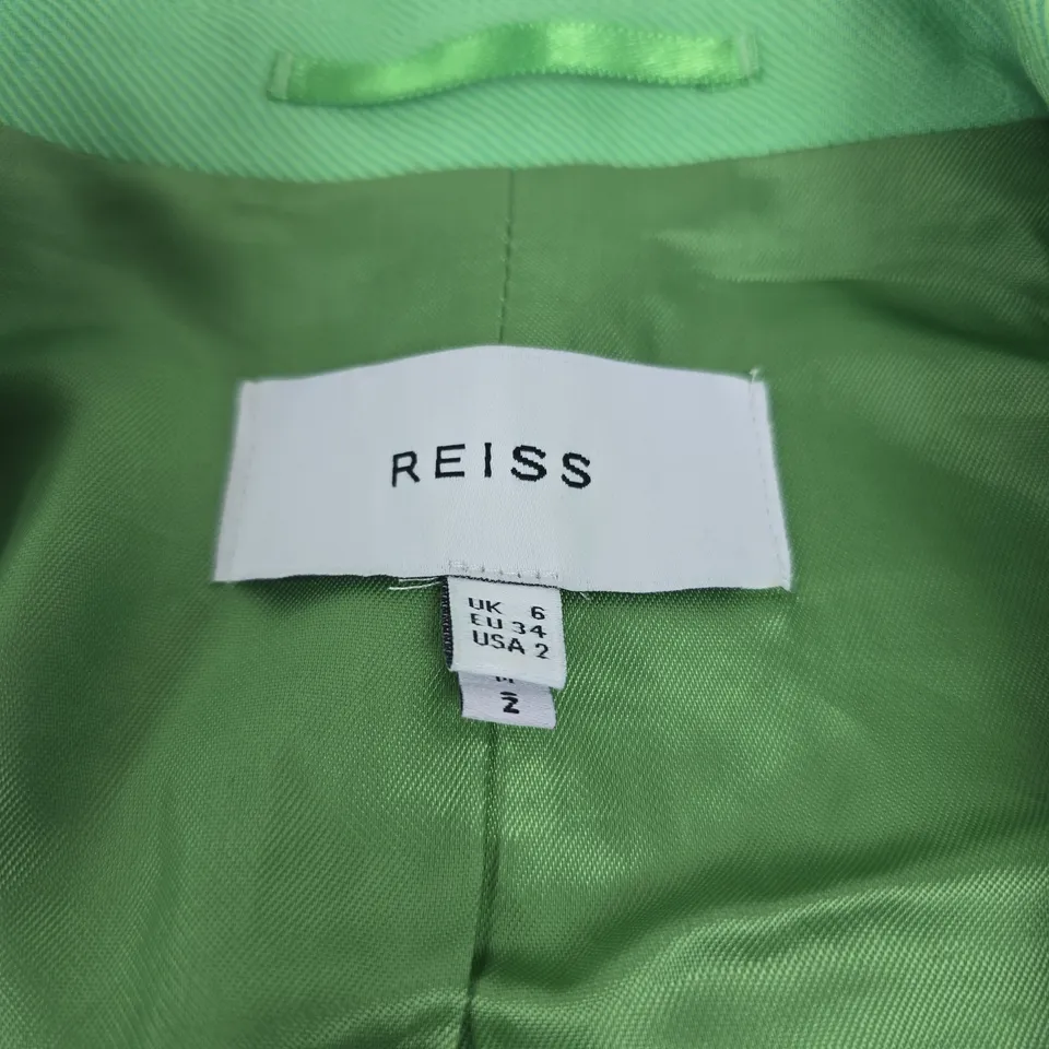 REISS GREEN BLAZER – UK 6 (EU 34, US 2) – WOMEN'S