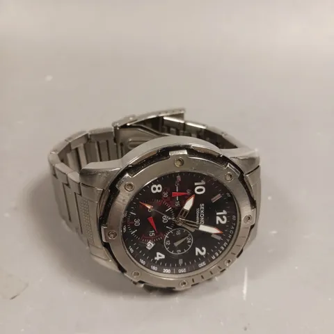 SEKONDA BLACK DIAL CHRONOGRAPH WATCH