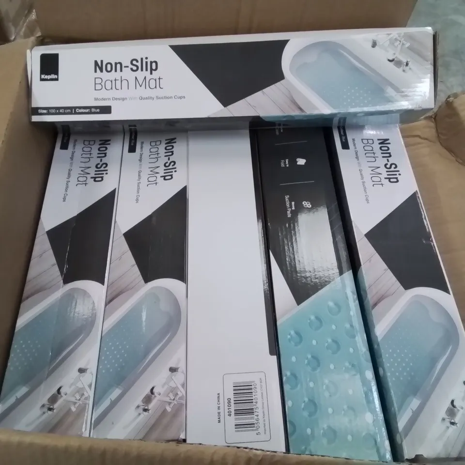 BOX CONTAINING LARGE AMOUNT OF NON SLIP BATH MATS 