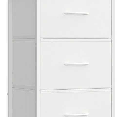 BOXED SONGMICS CHEST OF DRAWERS, 3 FABRIC DRAWERS STORAGE UNIT