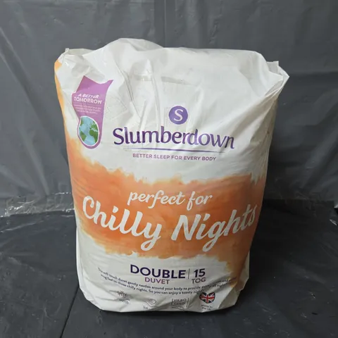 SLUMBERDOWN CHILLY NIGHTS DOUBLE 15 TOG EXTRA WARM WINTER DUVET