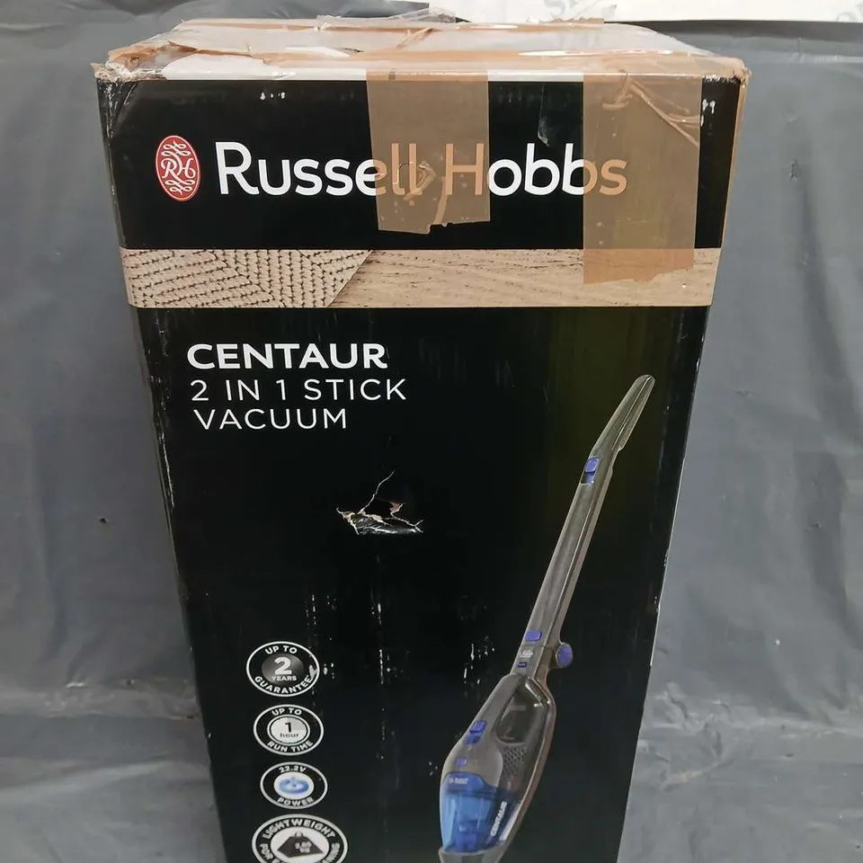 BOXED RUSSELL HOBBS RHSV2211 CENTAUR 2-IN-1 CORDLESS STICK VACUUM CLEANER