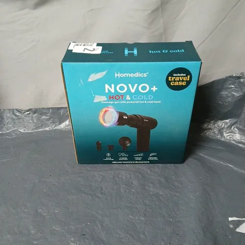 HOMEDICS NOVO+ HOT AND COLD MASSAGE GUN WITH POWERED HOT AND COLD HEAD BOXED