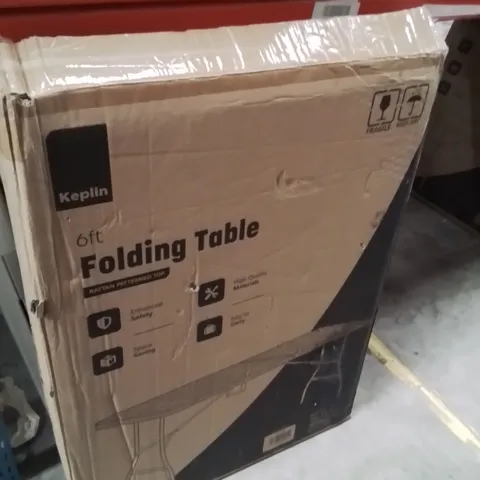 BOXED KEPLIN 6FT FOLDING TABLE