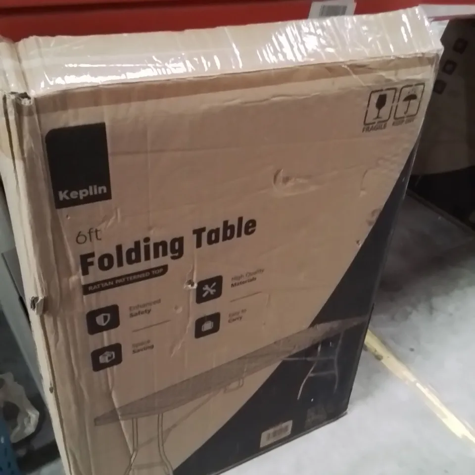 BOXED KEPLIN 6FT FOLDING TABLE