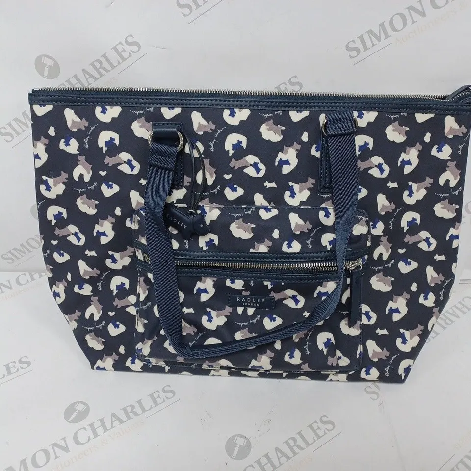 RADLEY LARGE ZIP TOP TOTE BAG 