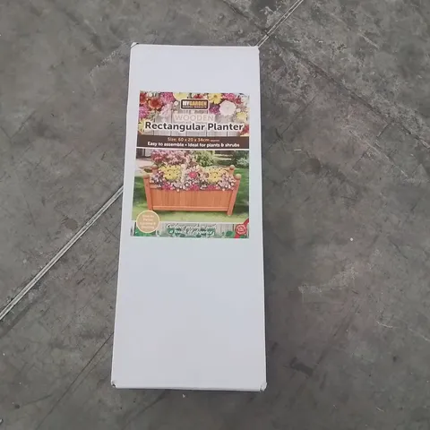 BRAND NEW BOXED MYGARDEN WOODEN RECTANGULAR PLANTER