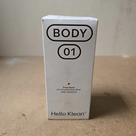 BOXED AND SEALED HELLO KLEAN BODY 01 ANTI-DRYNESS BODY WASH - 400 ML