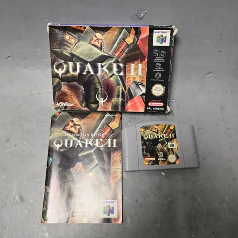 Quake II – Nintendo 64 Game Cartridge in Box with Manual