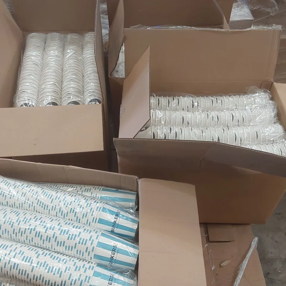 PALLET CONTAINING A VERY LARGE QUANTITY OF ASSORTED BRAND NEW DISPOSABLE CUPS