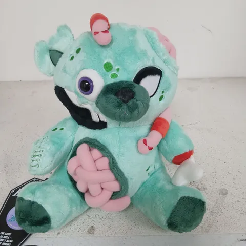 BRAND NEW KILLSTAR KREEPTURES UNDEAD TEDDY ZOMBIE PLUSH – TEAL (TAG ATTACHED)