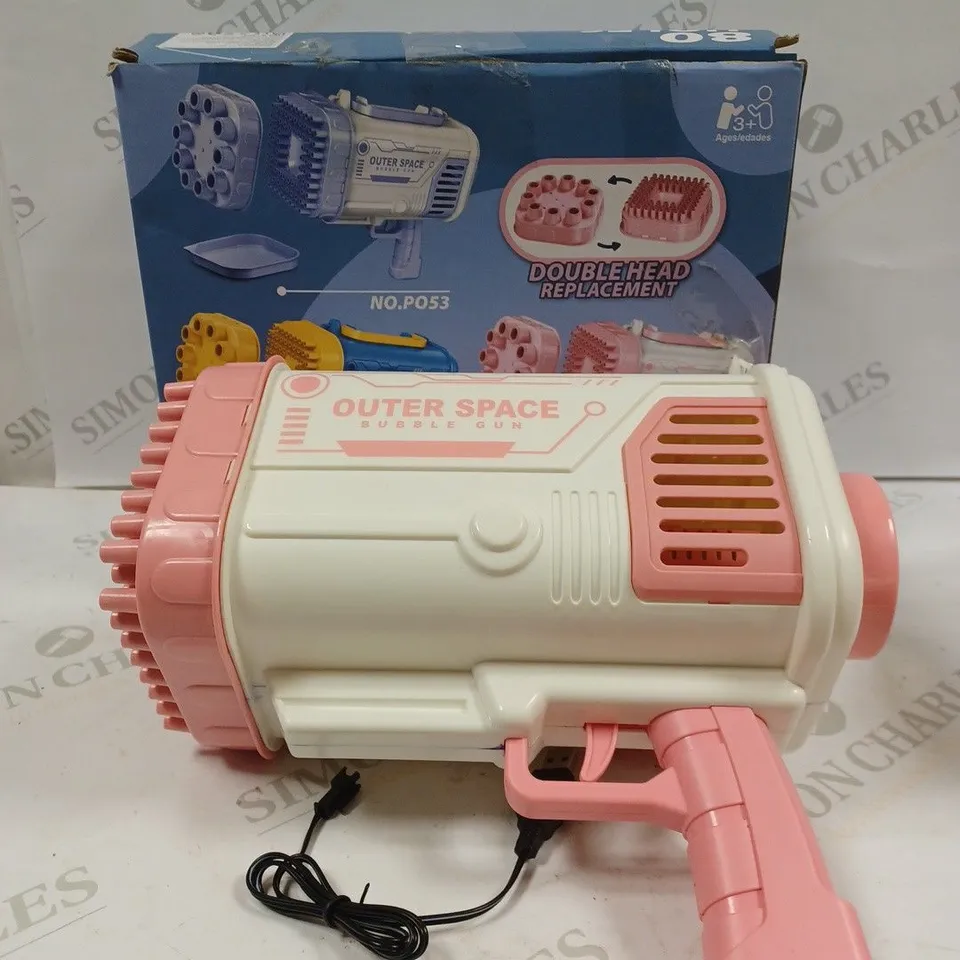 OUTER SPACE BAZOOKA BUBBLE GUN 