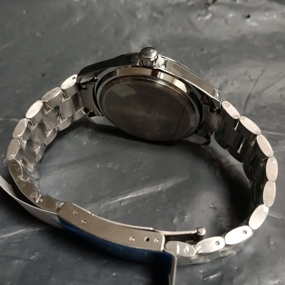 MENS ERNEST FERDINAND WATCH – GLOBAL DIAL – STAINLESS STEEL STRAP