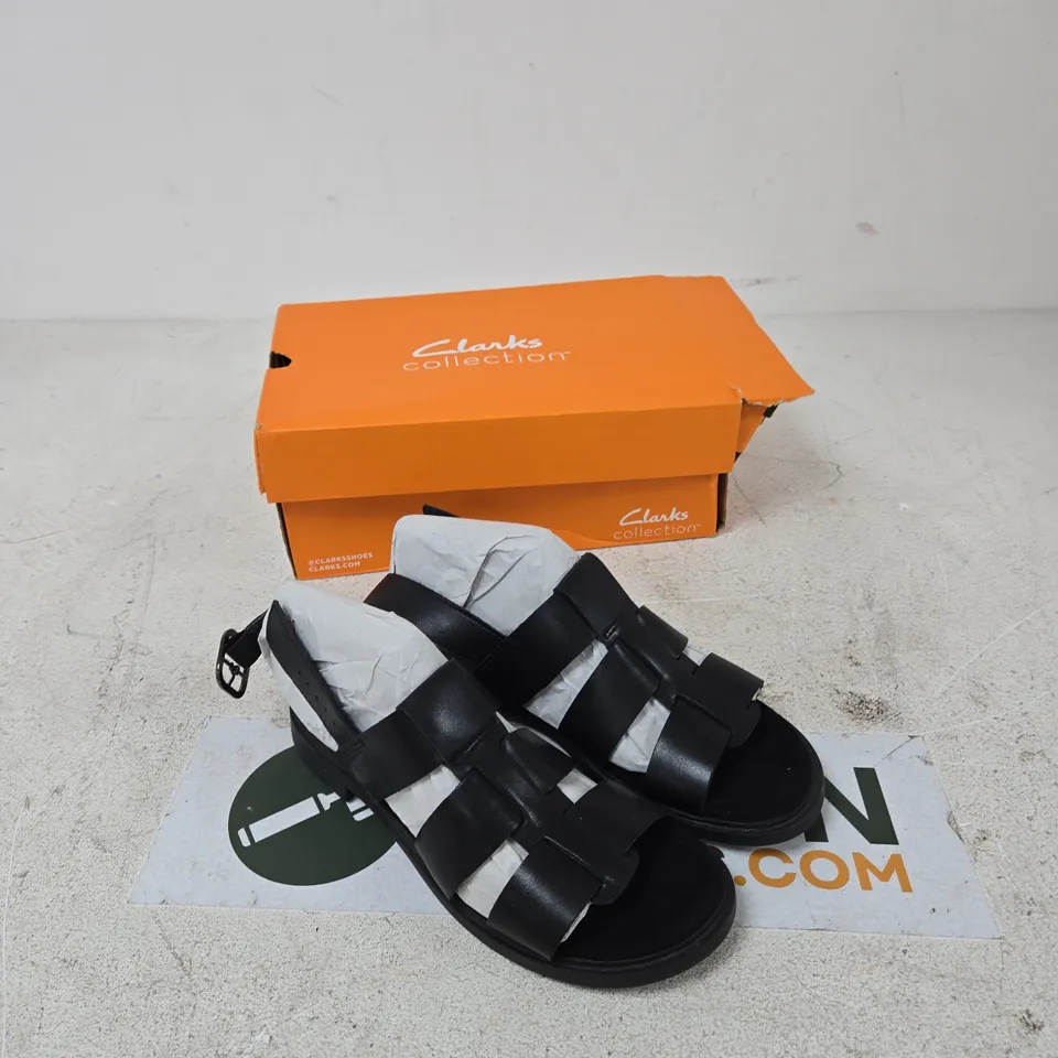 CLARKS TRIVANNI STYLE BLACK MEN'S SANDALS - UK 5 (EU 38)