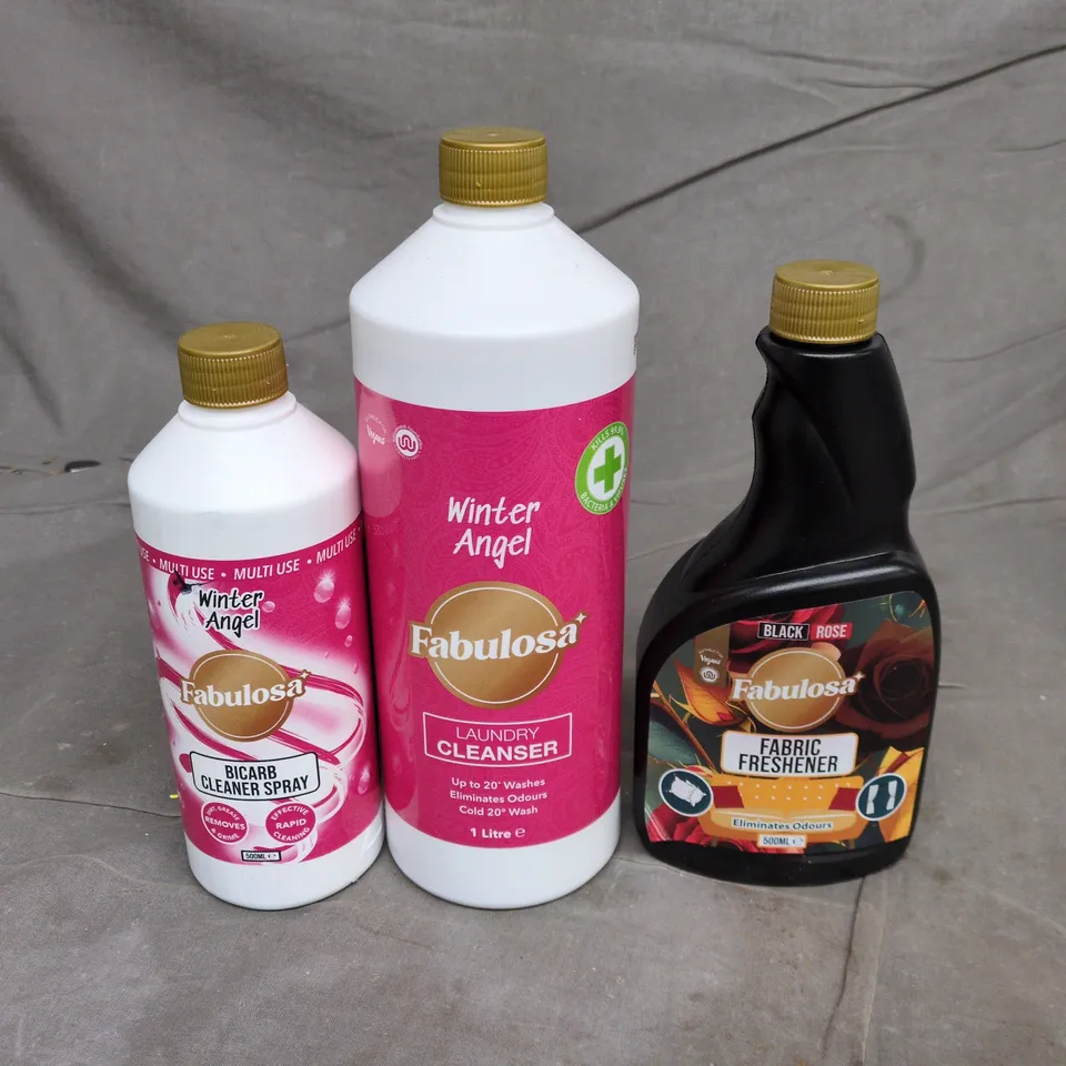 APPROXIMATELY 10 ASSORTED CLEANING PRODUCTS TO INCLUDE FABRIC FRESHENER, LAUNDRY CLEANSER, CLEANER SPRAY ETC 