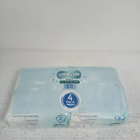 COMFY LIFE ADULT FULL BODY WET WIPES – 4 PACK