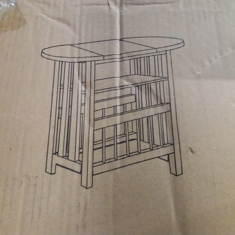 BOXED LIVING AND HOME 2 TIER MAGAZINE RACK