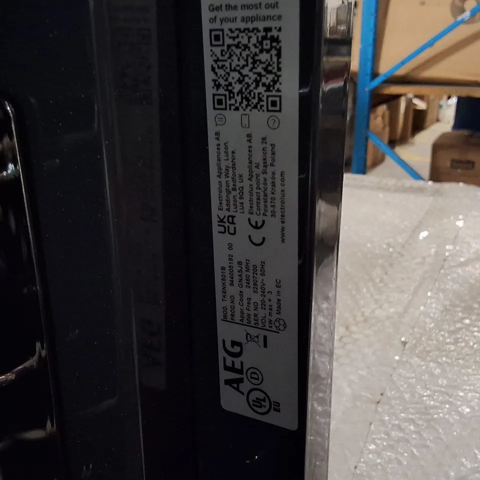 AEG TK6NK501B 6000 COMBIQUICK MICROWAVE AND BUILT-IN OVEN