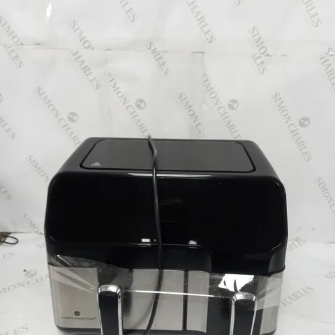 BOXED COOK'S ESSENTIALS 7.7L DUAL AIR FRYER IN BLACK